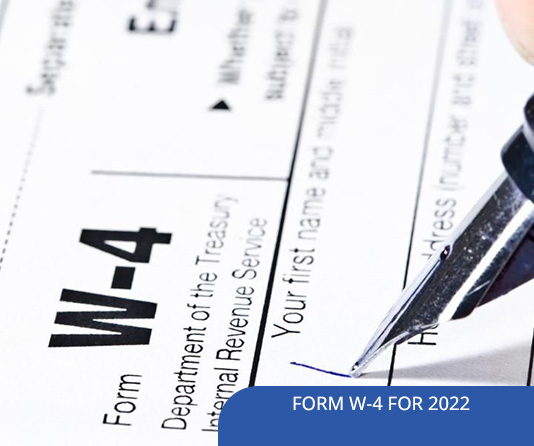 FORM W-4 FOR 2022