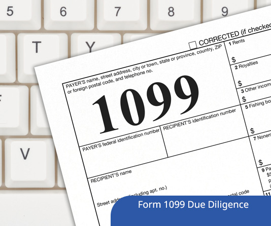 Form 1099 Due Diligence