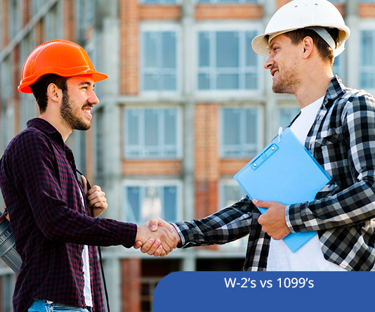 Employees and Independent Contractors: W-2’s vs 1099’s