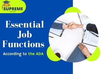 Essential Job Functions According to the ADA